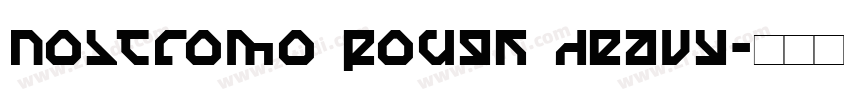 Nostromo Rough Heavy字体转换
